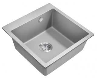 Мойка для кухни Milacio Murcia 51 Cuarzo MC.77023 серый металлик